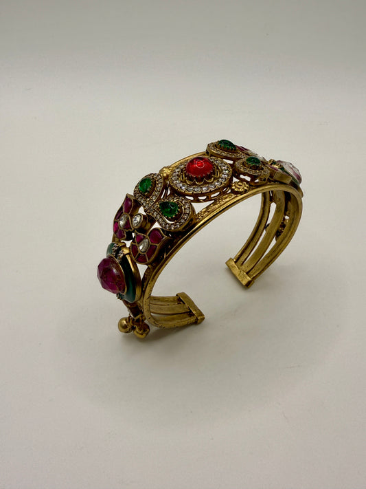 Antique Stone Statement Bangle