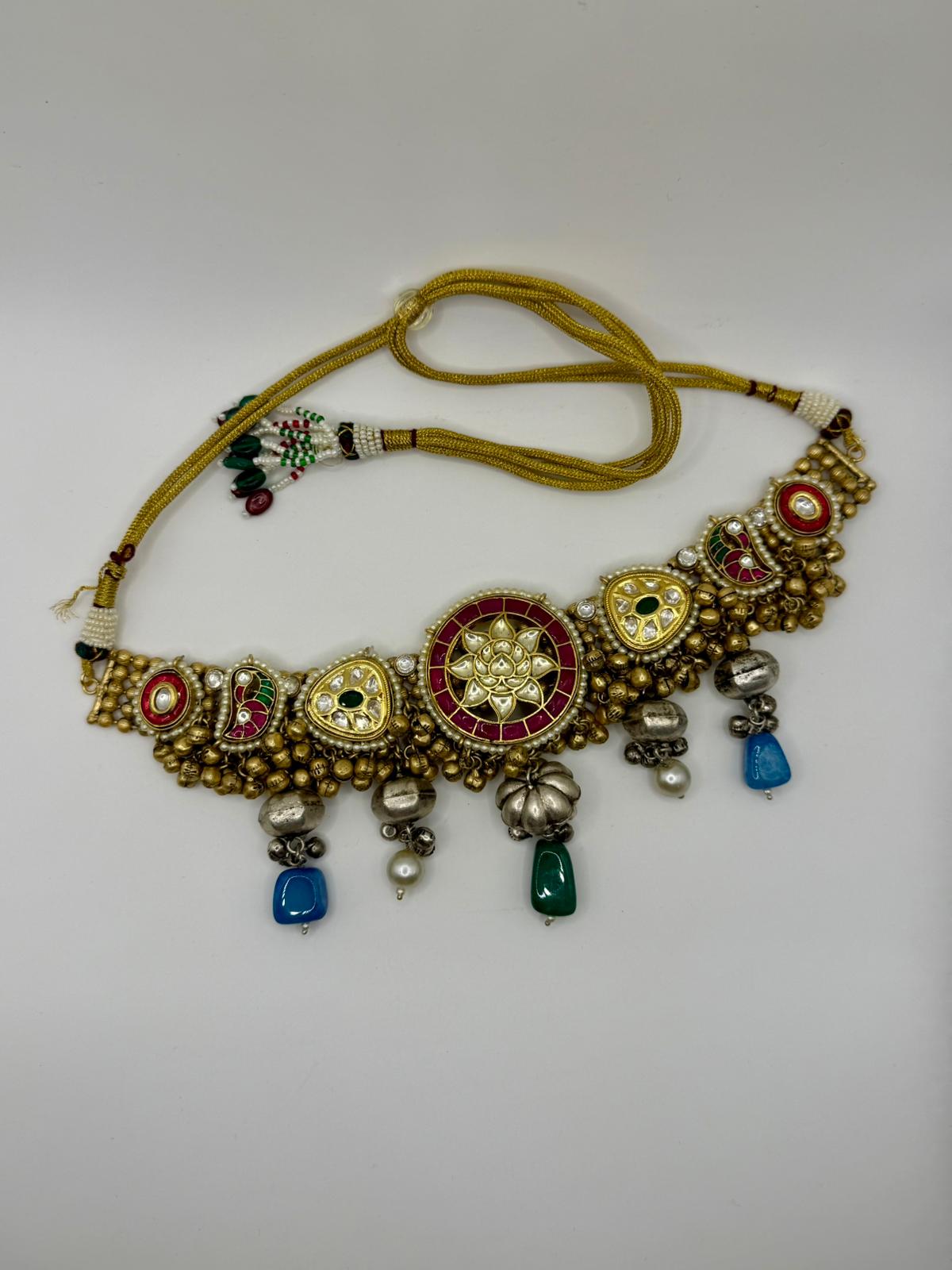 Fusion Necklace with Antique Gold Polish