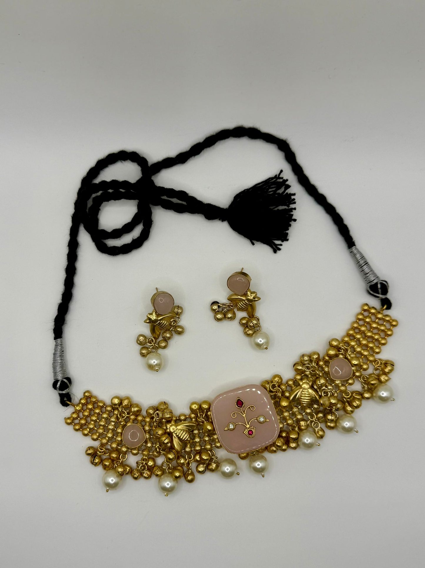 Antique Choker Set with Earrings