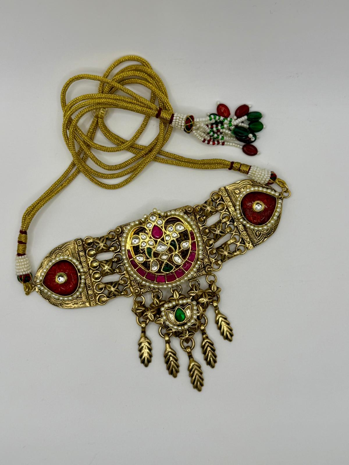 Choker with Paachi Kundan Stones