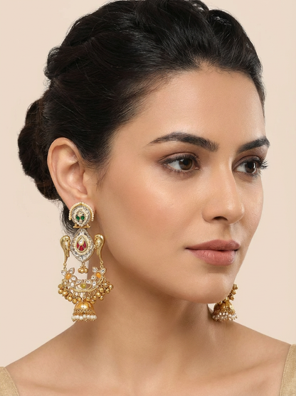 Statement Earrings with Bird Detailing
