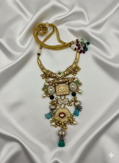 Hasli Necklace with Meenakari Work