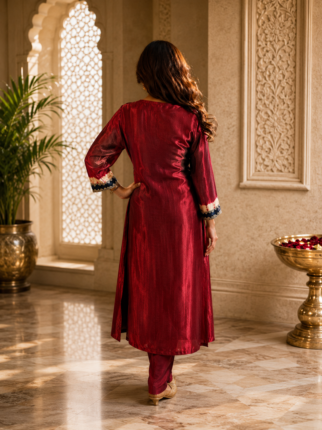 Gaji Silk Printed Suit Set with Dupatta