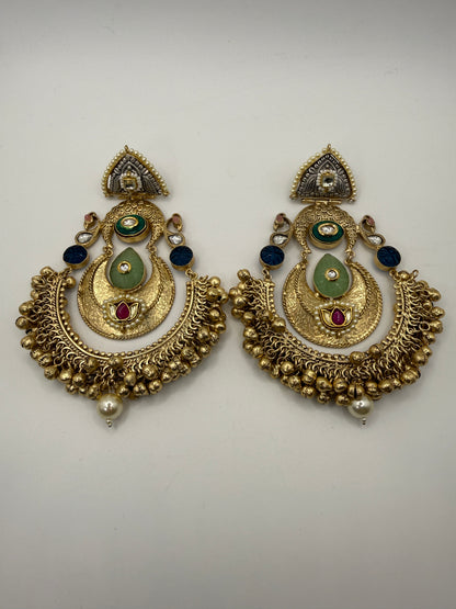 Indian Earrings Australia | Brass Handmade Statement Earrings