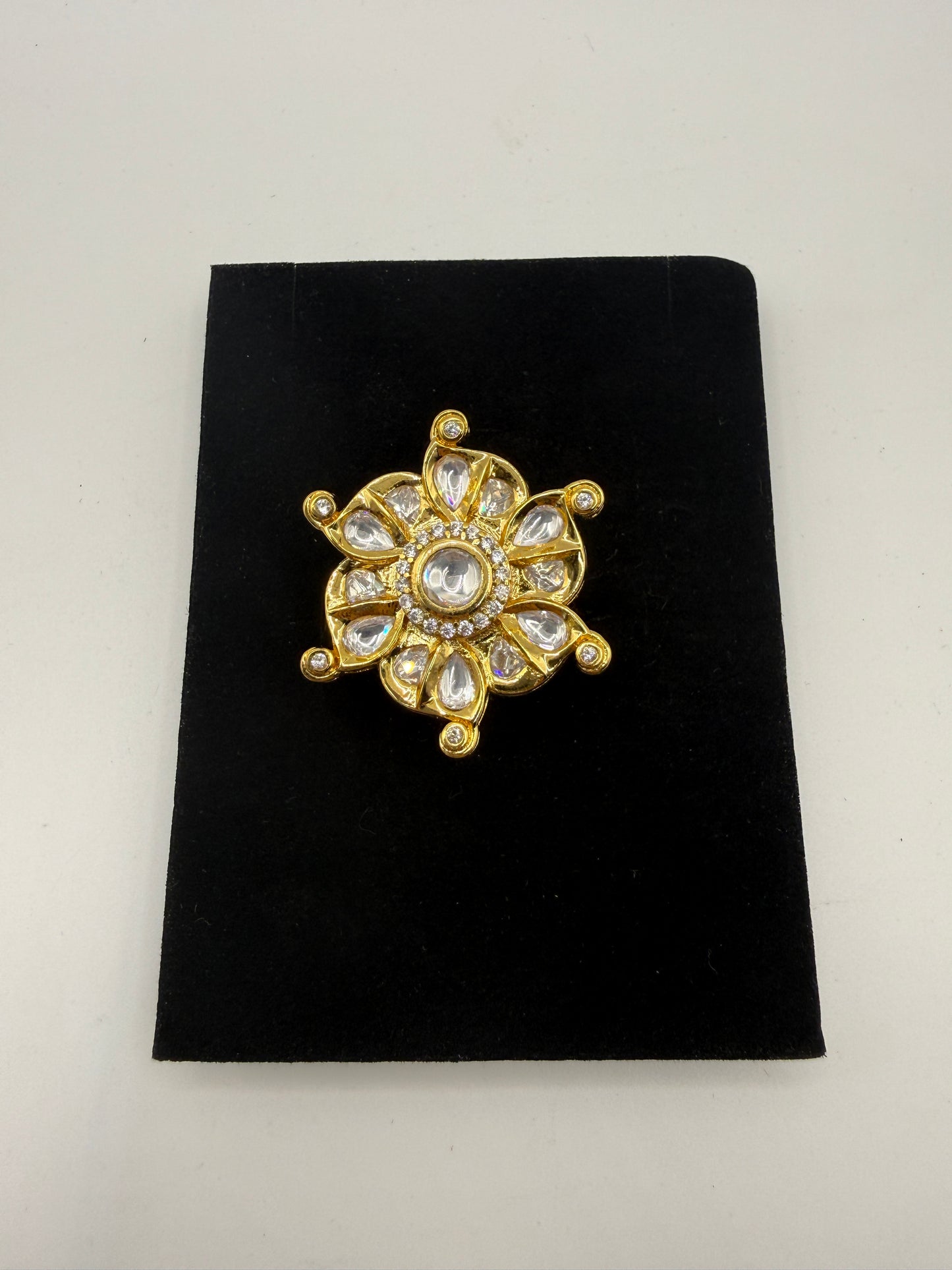 Floral Statement Ring - Traditional Indian Designer Finger Ring