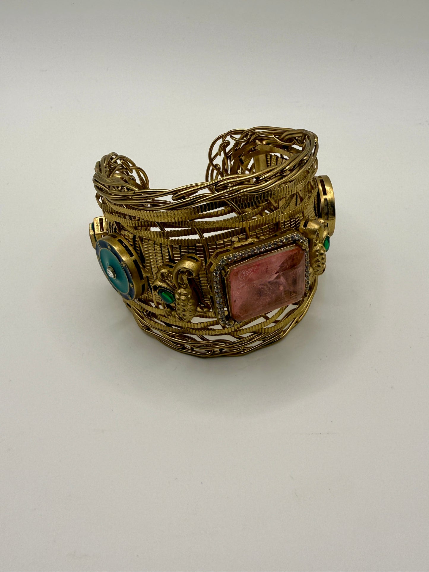 Antique Peach Stone Bangle