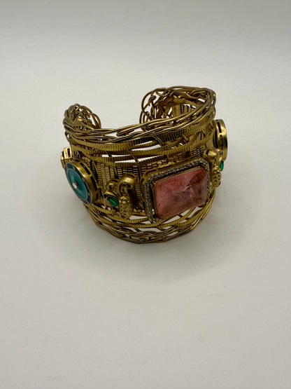Antique Peach Stone Bangle