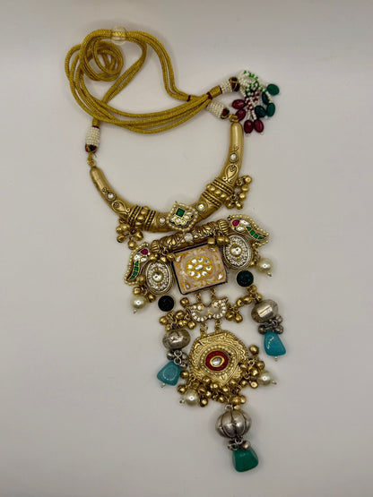 Hasli Necklace with Meenakari Work